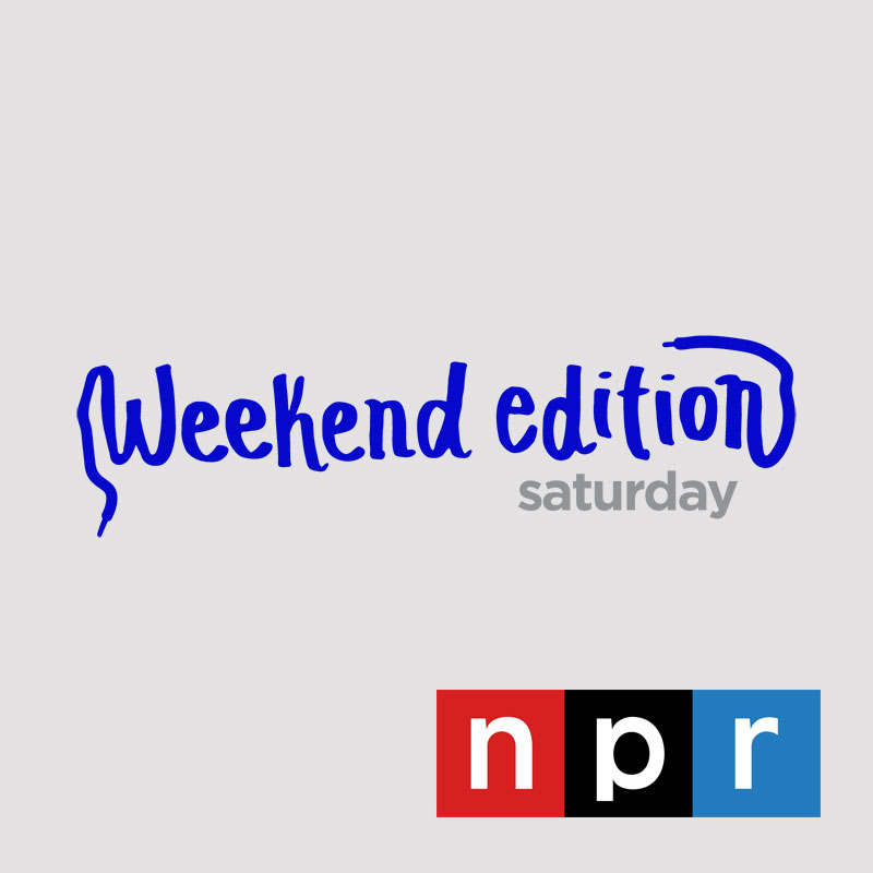 Weekend Edition Saturday and NPR logos